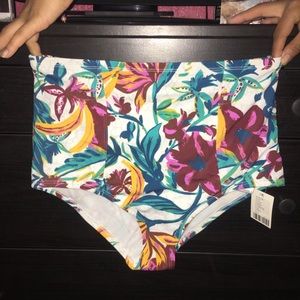 High waisted bikini bottom